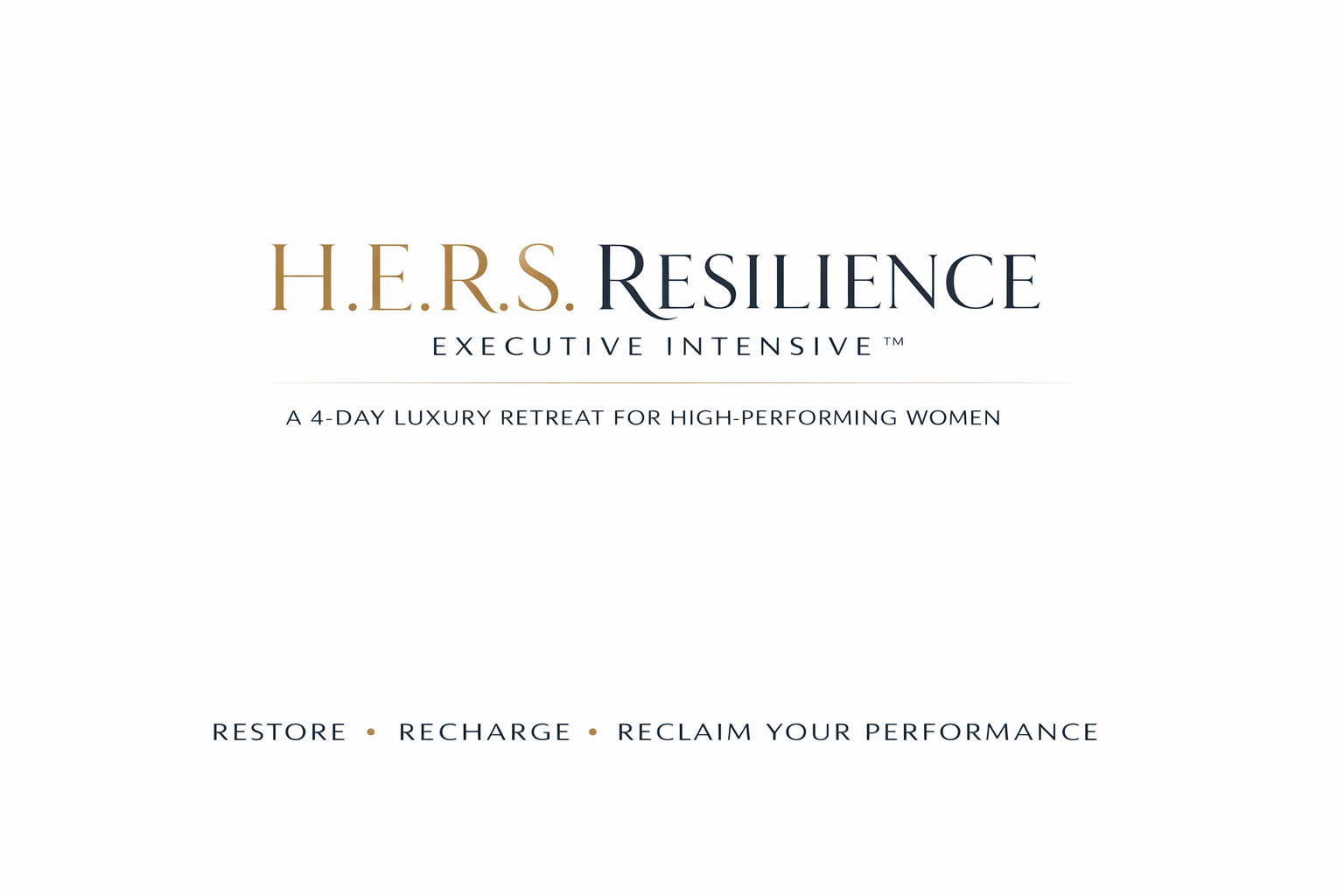 Executive Intensive Program H.E.R.S. Resilience Executive Intensive™ | 8-Week Program for Female ...